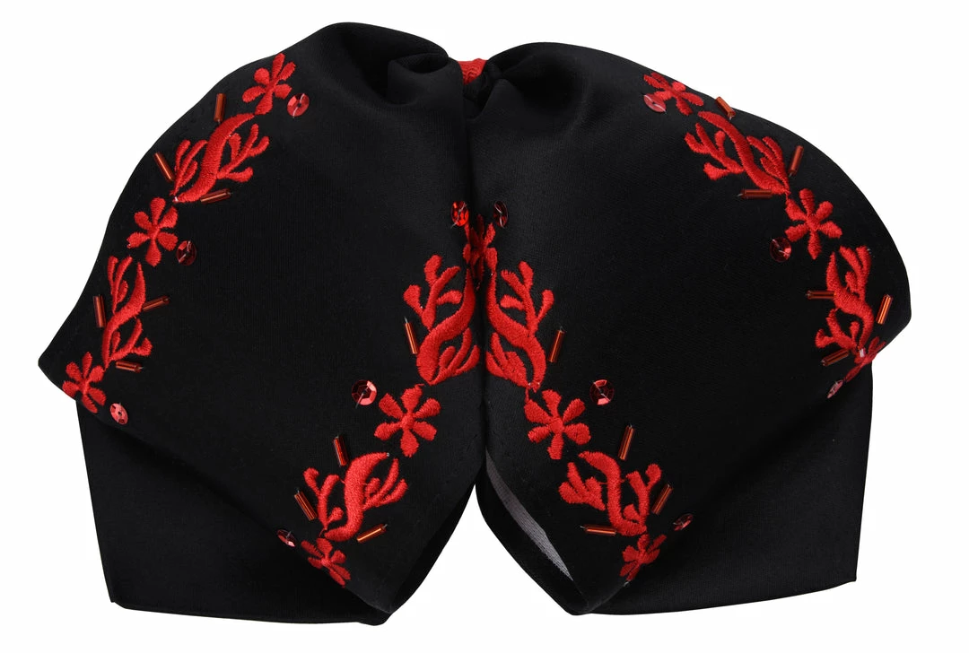 Guadalajara Western Wear Moño Charro - Negro / Rojo Accessories 3 Guadalajara Western Wear Moño Charro - Negro / Rojo Accessories