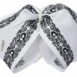 Guadalajara Western Wear Accessories Moño Charro - Blanco / Negro