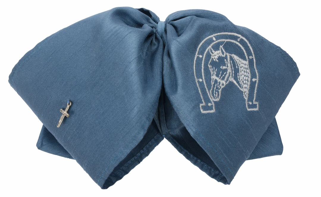 Guadalajara Western Wear Moño Charro - Azul / Plata 3 Guadalajara Western Wear Moño Charro - Azul / Plata