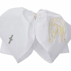 Guadalajara Western Wear Accessories Moño Charro - Blanco / Oro