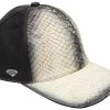 Guadalajara Western Wear White Diamond Python Print Exotic Cap - Natural / Negro 1 Guadalajara Western Wear White Diamond Python Print Exotic Cap - Natural / Negro