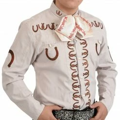 Guadalajara Western Wear Camisa Charra Tradicional - Beige Men