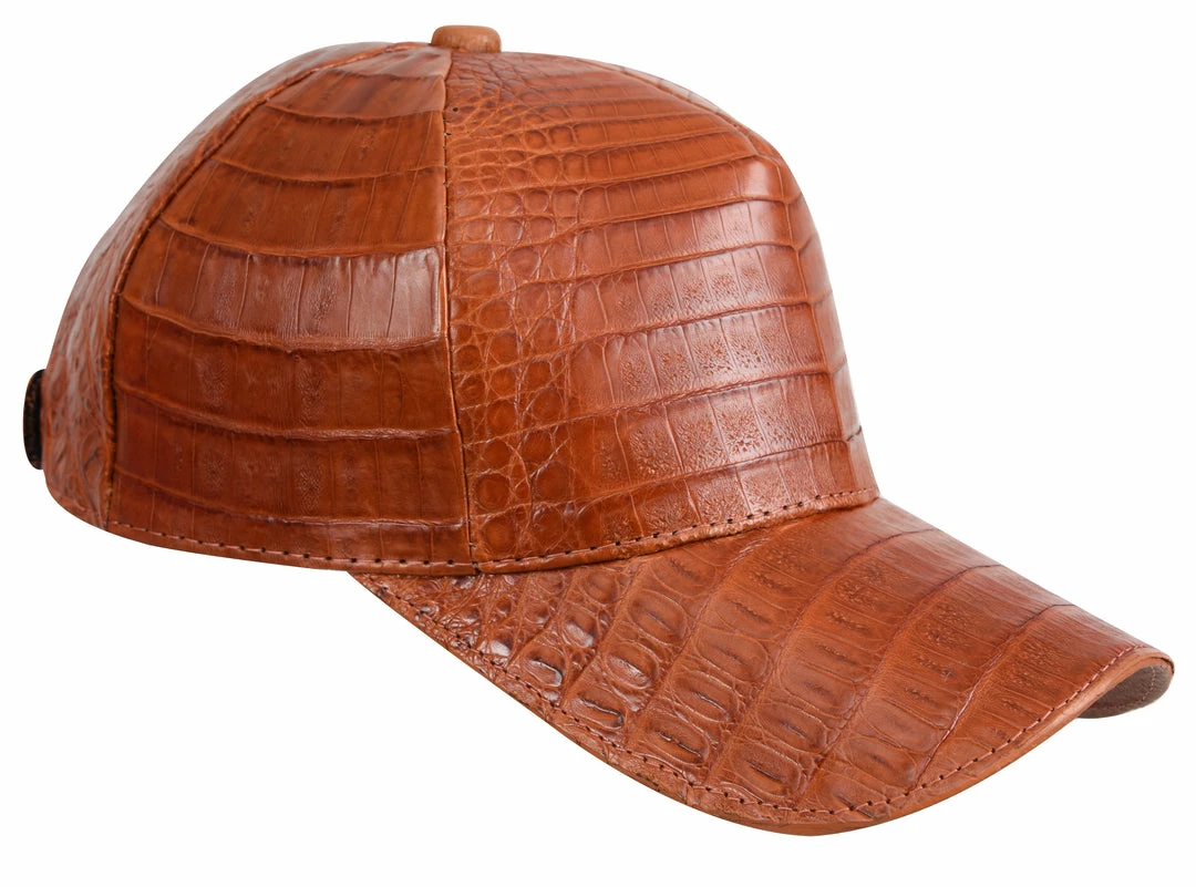Guadalajara Western Wear White Diamond Cocodrilo Completa Exotic Cap - Cognac 3 Guadalajara Western Wear White Diamond Cocodrilo Completa Exotic Cap - Cognac